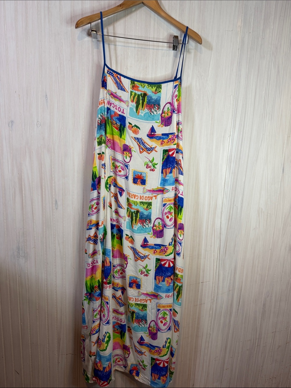 LABEL OF LOVE RIVIERA TOSCANA PRINT MAXI DRESS XL